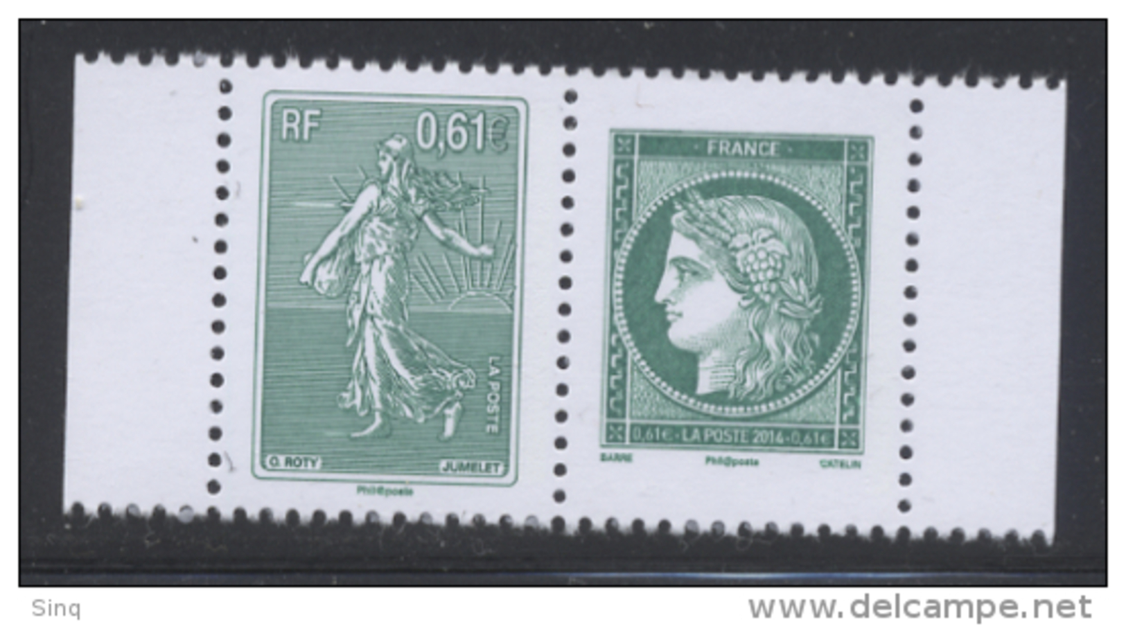 N° 4909 & 4908 Semeuse Et Ceres  Valeur Faciale 2x0,61 € - Unused Stamps