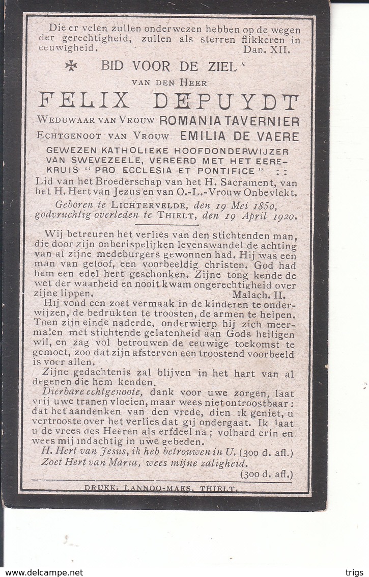 Felix Depuydt (1850-1920) - Imágenes Religiosas