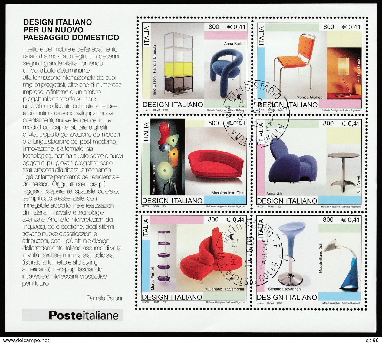 ITALIA Design Italiano Anno 2001 Usato - 2001-10: Usati