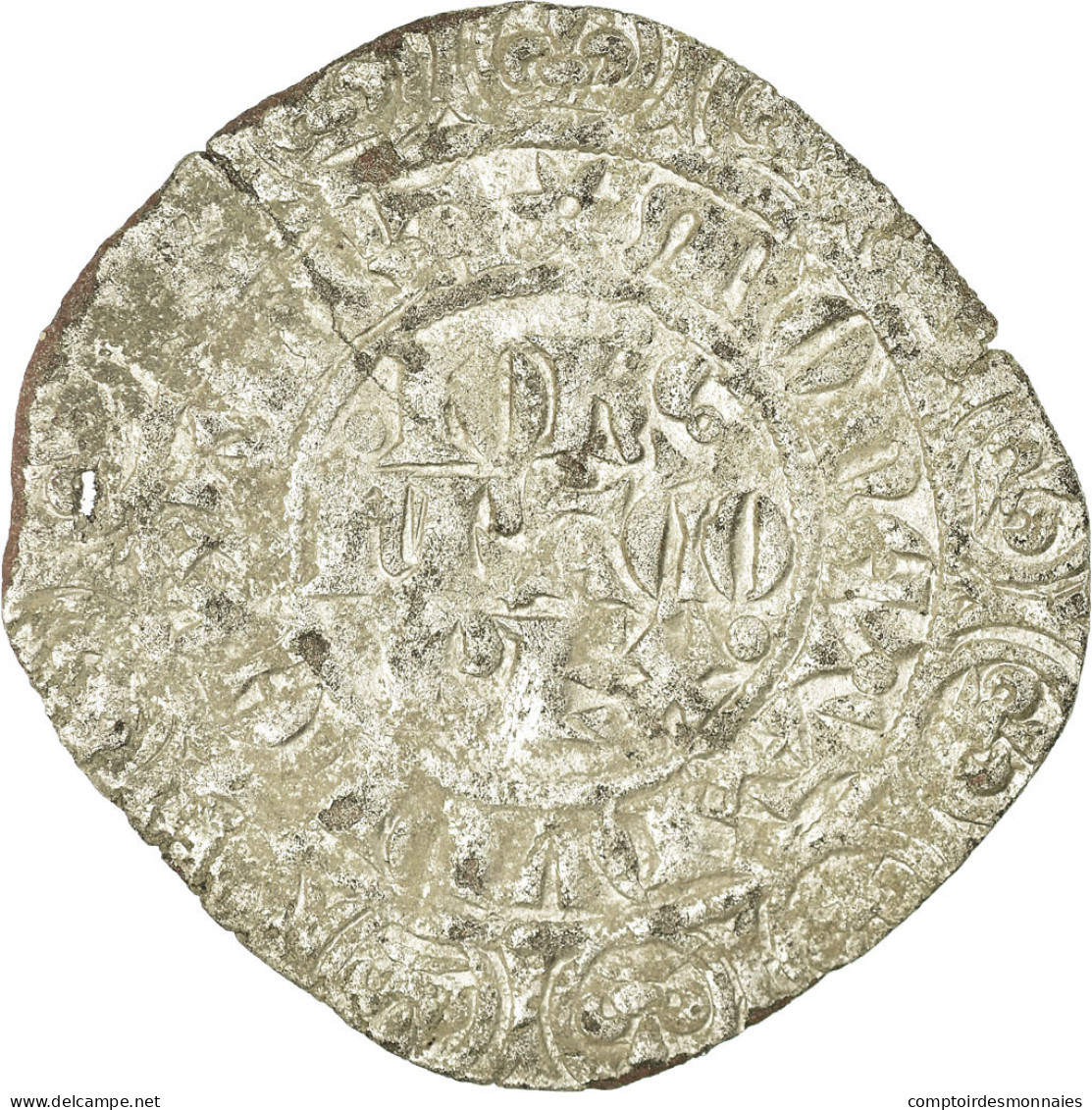 Monnaie, France, Jean II Le Bon, Gros à L’étoile, 1360, TB+, Billon - 1350-1364 Johann II. Der Gute