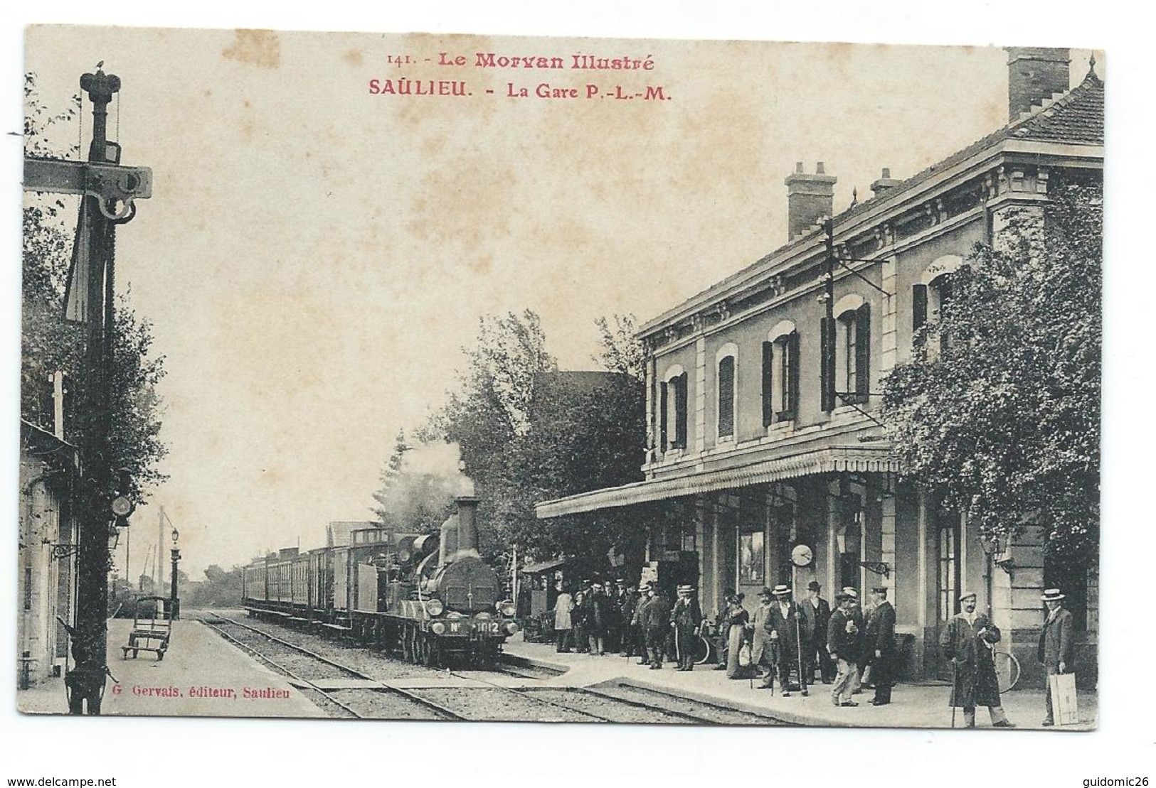Saulieu , La Gare , Train , Locomotive à Vapeur - Saulieu