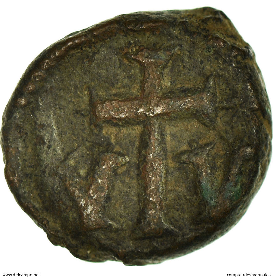 Monnaie, Constans II, Decanummium, 643-647, Carthage, TB+, Cuivre, Sear:1064 - Byzantine