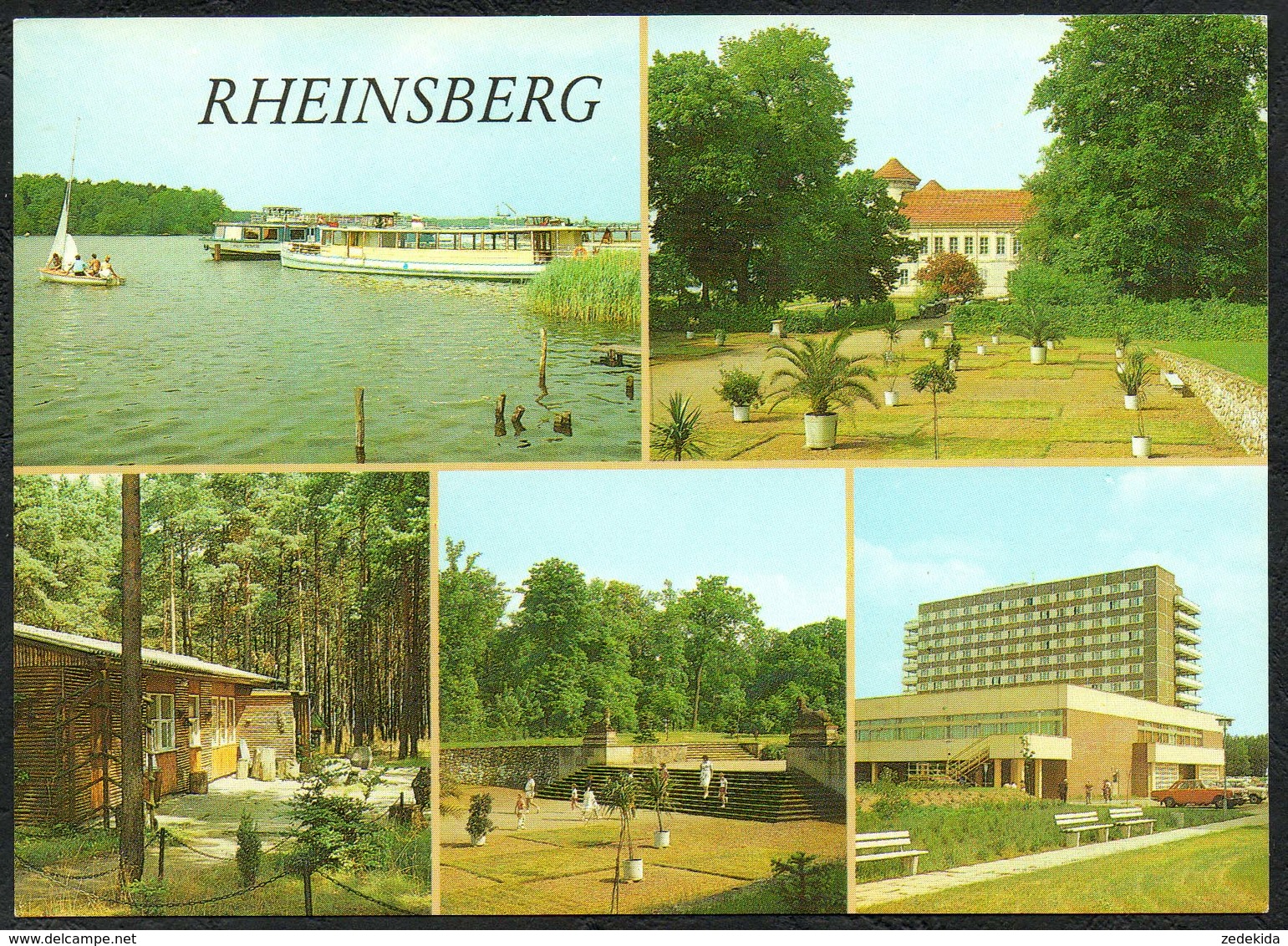 D2924 - TOP Rheinsberg Waldcafe FDGB Erholungsheim Ernst Thälmann - Bild Und Heimat Reichenbach - Rheinsberg