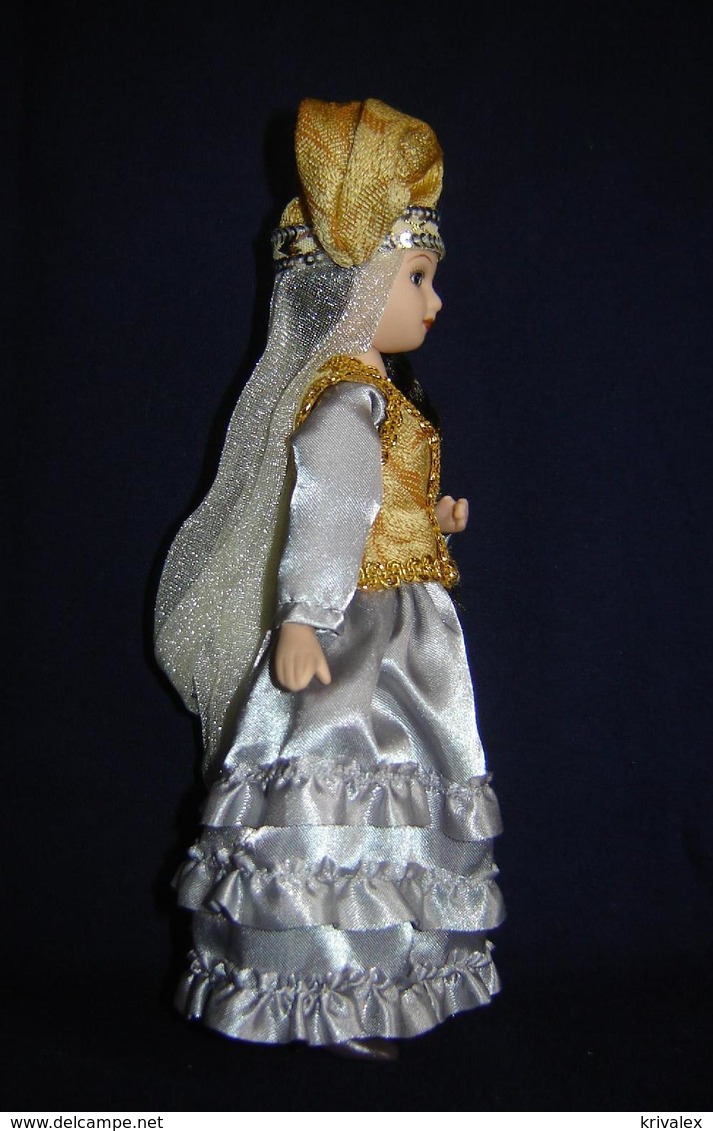 Porcelain Doll In Cloth Dress - Tatarstan Republic - Russian Federation - Dolls