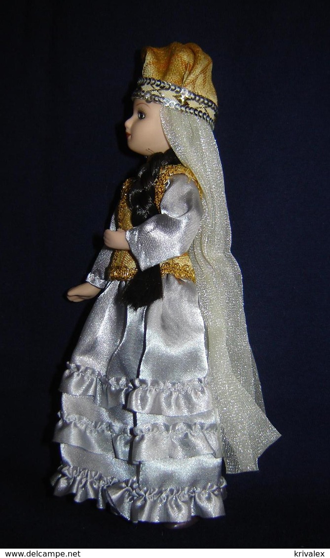 Porcelain Doll In Cloth Dress - Tatarstan Republic - Russian Federation - Dolls