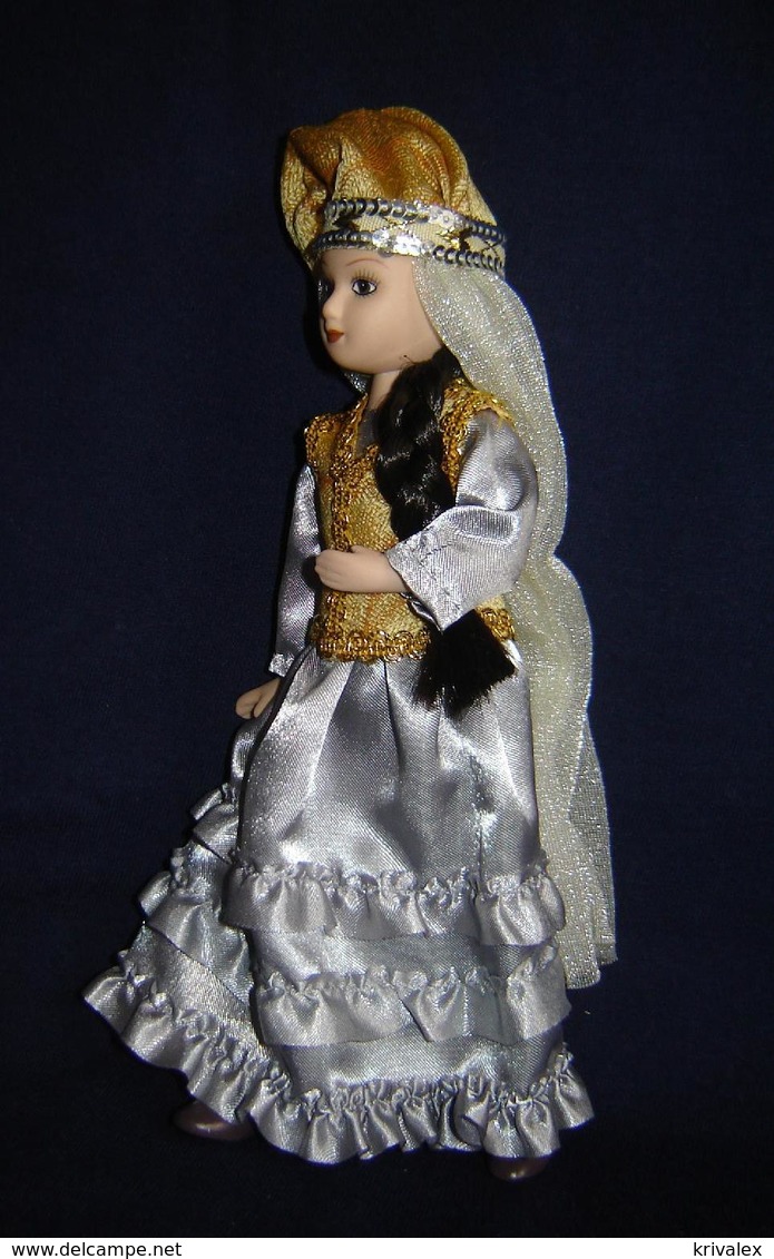 Porcelain doll in cloth dress - Tatarstan Republic - Russian Federation