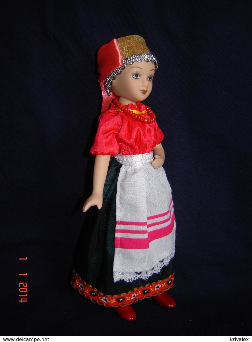 Porcelain Doll In Cloth Dress - Novgorod - City Province - Russian Federation - Dolls