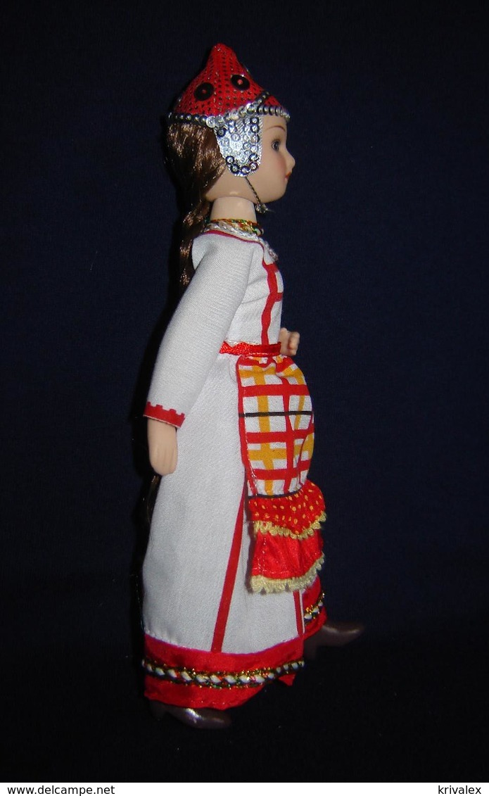 Porcelain Doll In Cloth Dress - Chuvash Republic  Province  - Russian Federation - Dolls