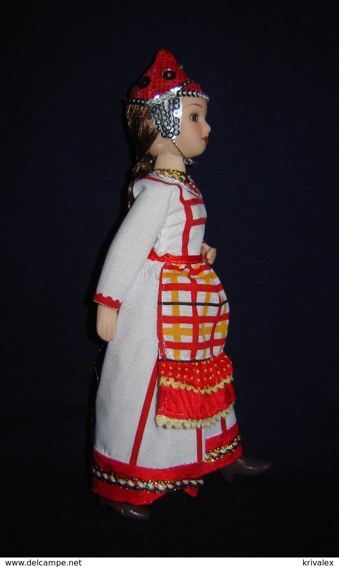 Porcelain Doll In Cloth Dress - Chuvash Republic  Province  - Russian Federation - Dolls