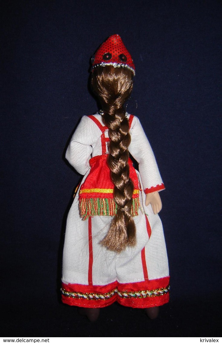 Porcelain Doll In Cloth Dress - Chuvash Republic  Province  - Russian Federation - Dolls