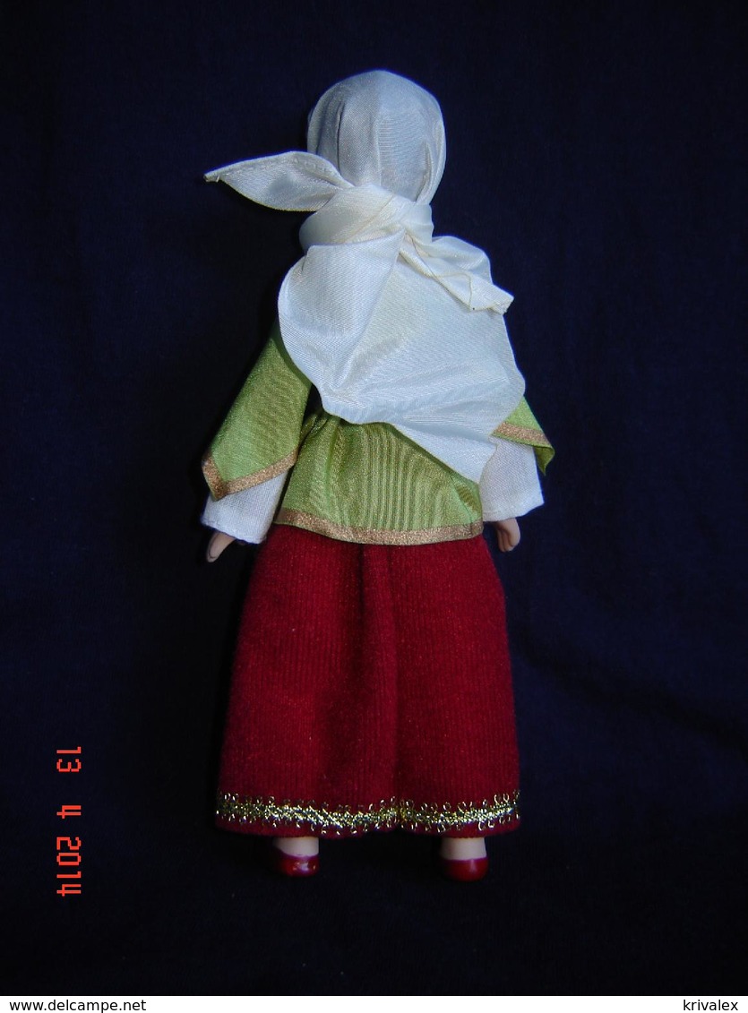 Porcelain Doll In Cloth Dress -Azerbaydzhan Republic - - Dolls