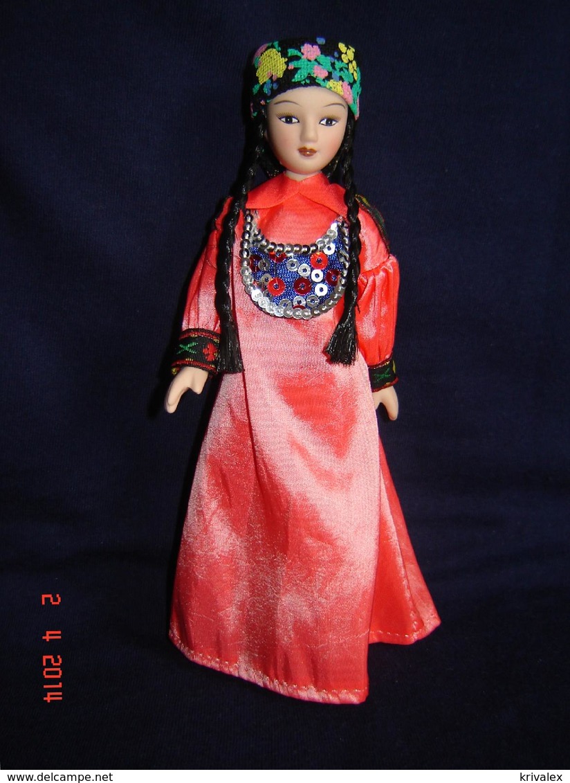 Porcelain Doll In Cloth Dress - Khakasia Republic  Province  - Russian Federation - Dolls