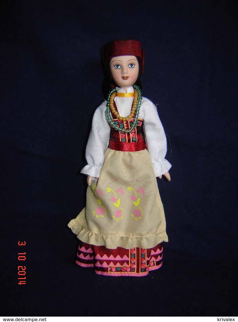 Porcelain Doll In Cloth Dress - Simbirsk  - City Province - Russian Federation - Dolls