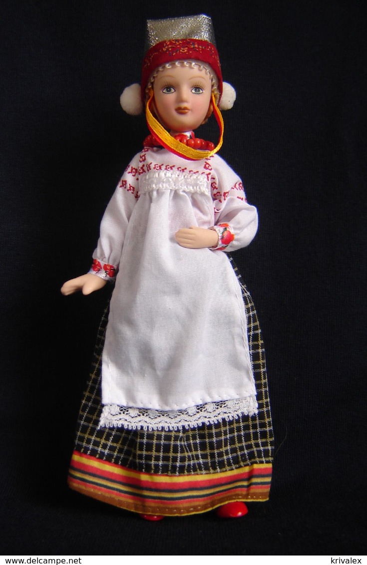 Porcelain Doll In Cloth Dress -Ryazan - City Province - Russian Federation - Dolls