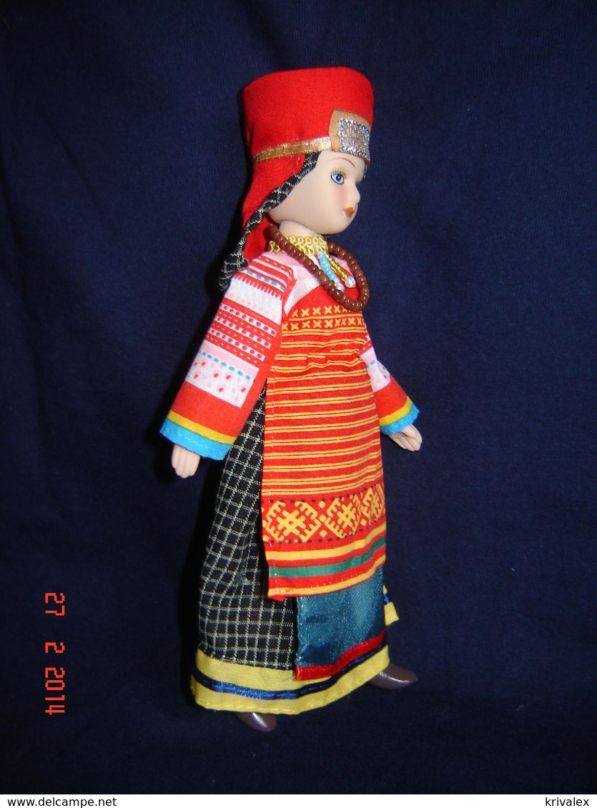 Porcelain Doll In Cloth Dress -Tambov -city Province  - Russian Federation - Dolls