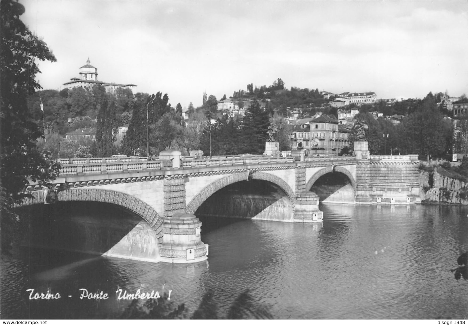 M08870 "TORINO-PONTE UMBERTO I "- CART. ILLUSTRATA ORIG. NON SPED. - Brücken