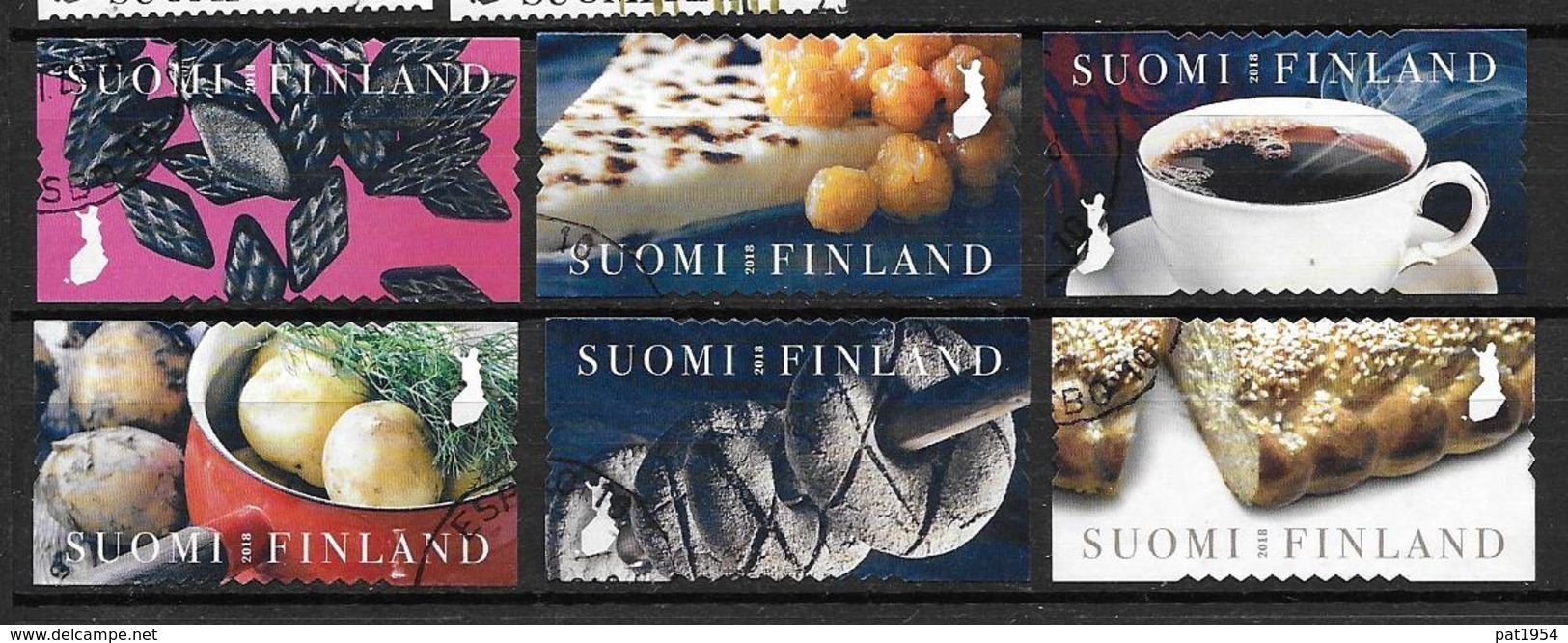 Finlande 2018 N°2551/2556 Oblitérés Confiseries - Used Stamps