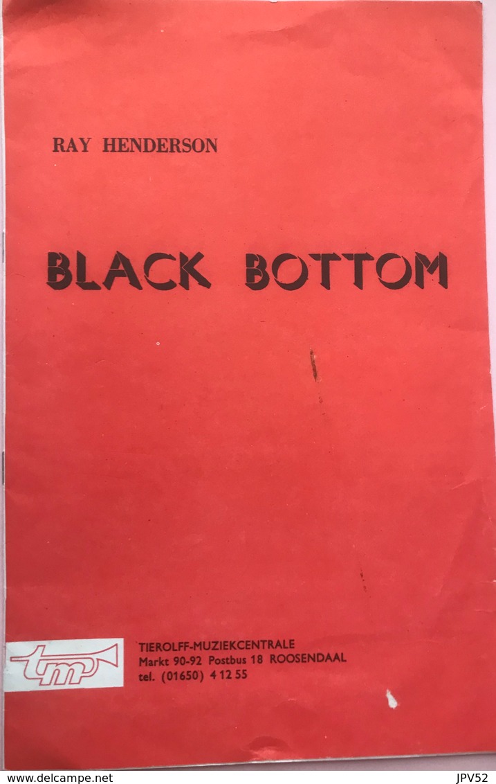 (33) Partituur - Black Bottom - Ray Henderson -Piano - Accordeon - Keyboard Instruments