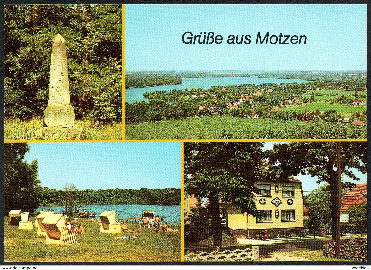 D2953 - TOP Motzen Gaststätte Cafe Seeblick Postmeilensäule - Bild Und Heimat Reichenbach - Koenigs-Wusterhausen