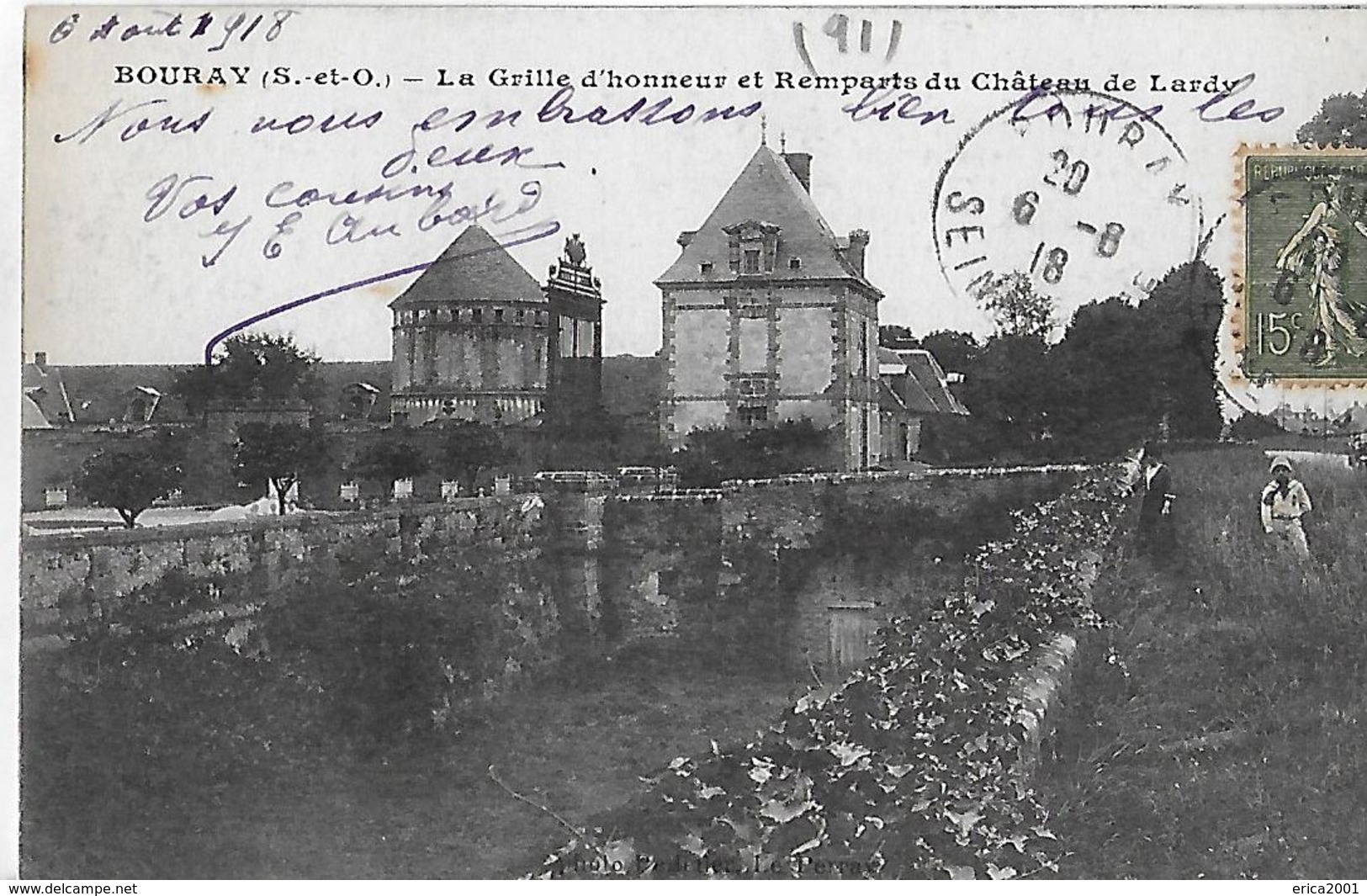 Bouray Sur Juine. La Grille D'honneur Et Les Remparts Du Chateau De Lardy. - Autres & Non Classés