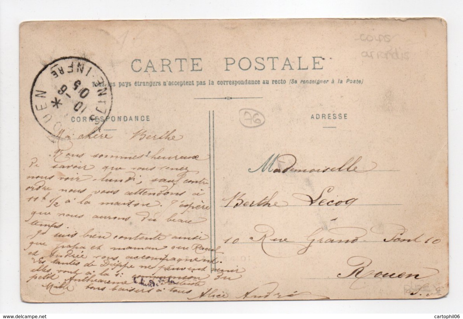 - CPA LONDINIÈRES (76) - Route De Neufchâtel 1905 (avec Personnages) - Photo J. Lesueur - - Londinières