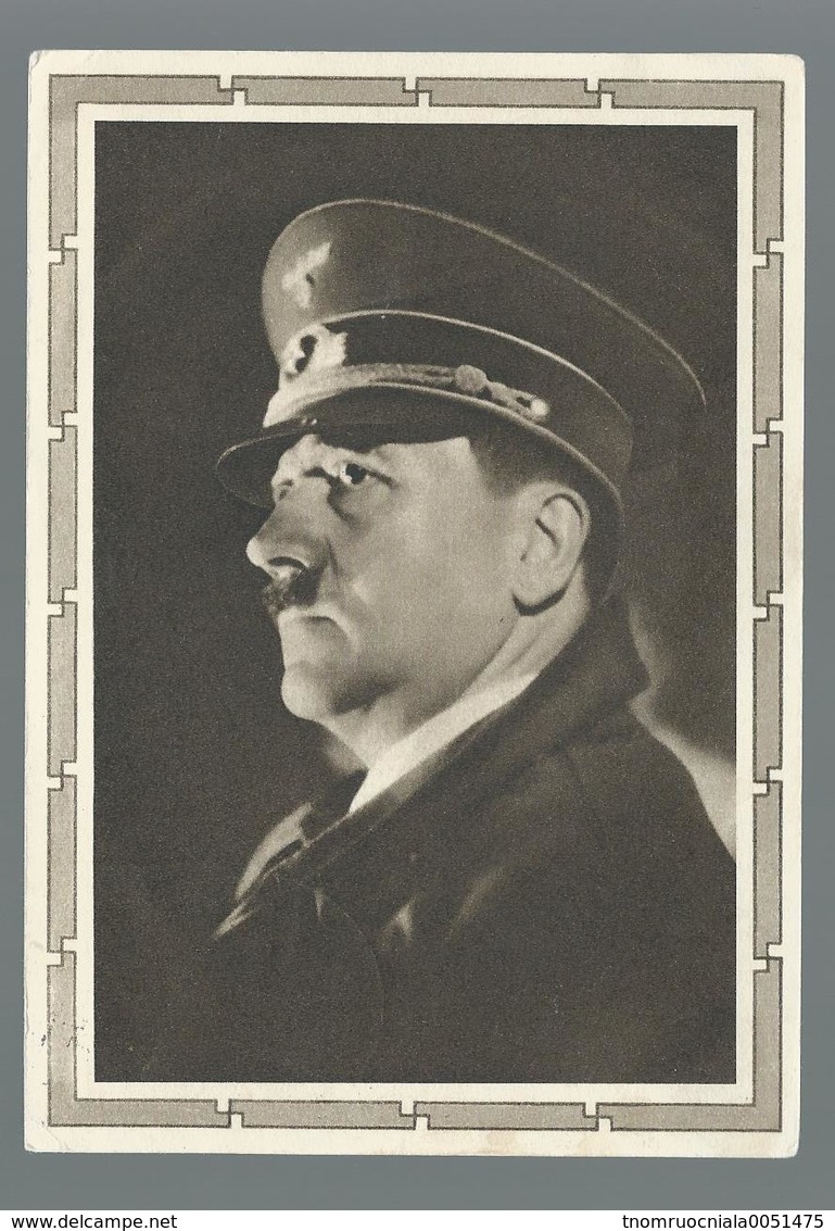 POSTKARTE   Avec Affranchi à  6 + 19 Deutches Reich  Effigie Adolf Hitler - Guerre 1939-45