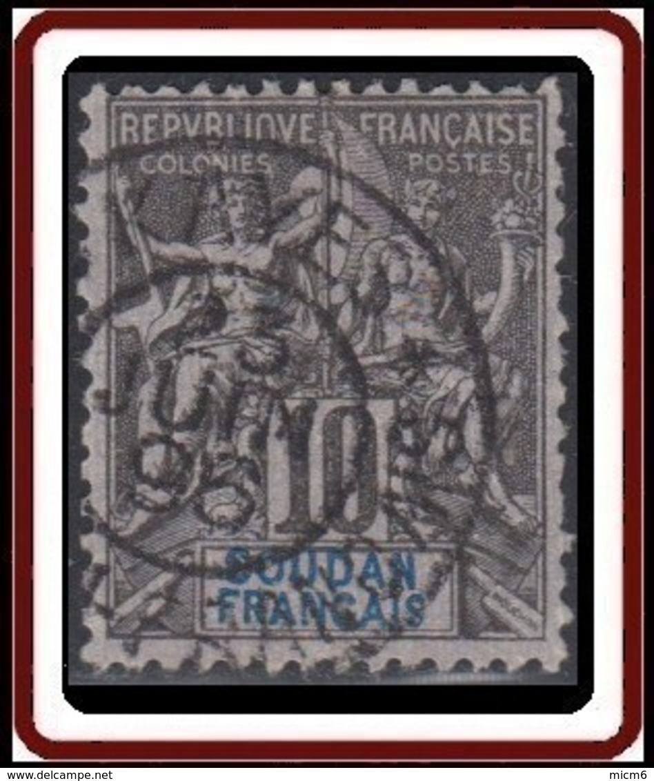 Soudan Français 1894-1900 - N° 07 (YT) N° 7 (AM) Oblitéré De Kayes. - Gebraucht