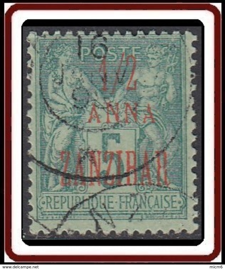 Zanzibar Bureau Français - N° 17 (YT) N° 37 (AM) Oblitéré. - Usados