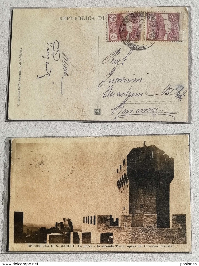 Cartolina Illustrata Per Ravenna La Rocca E La Seconda Torre - Anno 1928 - Briefe U. Dokumente