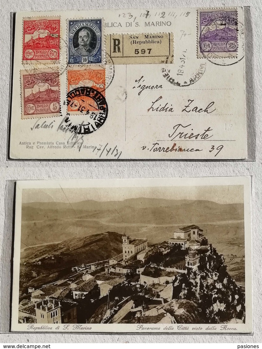 Cartolina Illustrata Raccomandata Panorama Della Città - 18/04/1931 - Storia Postale