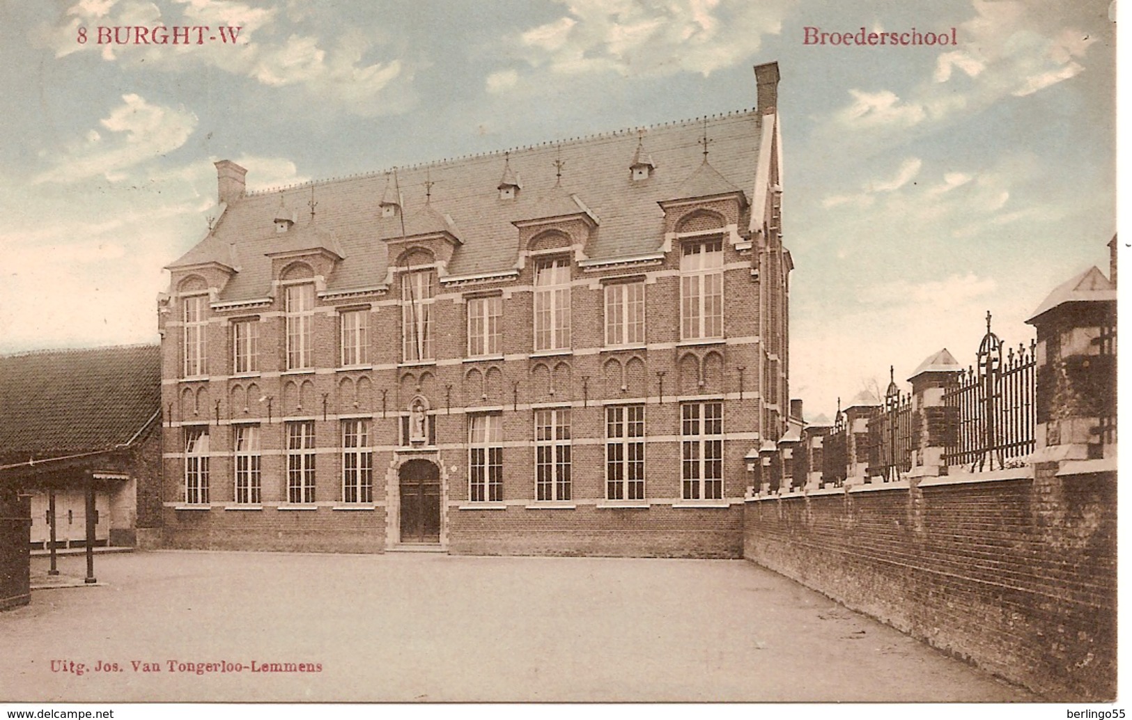 Burcht - (Burght-W) - Broederschool 1921 (prachtige Kaart) - Zwijndrecht