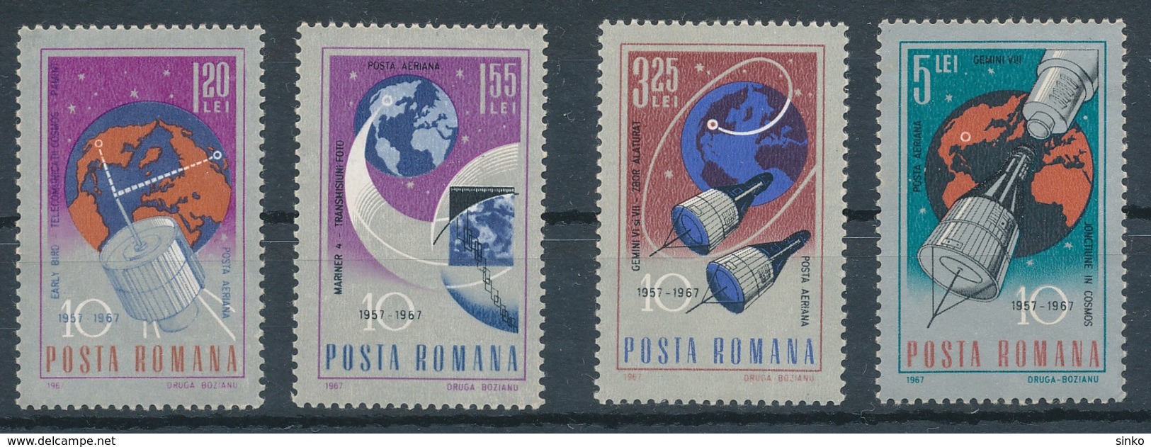 1967. Romania - Space Research - Europa