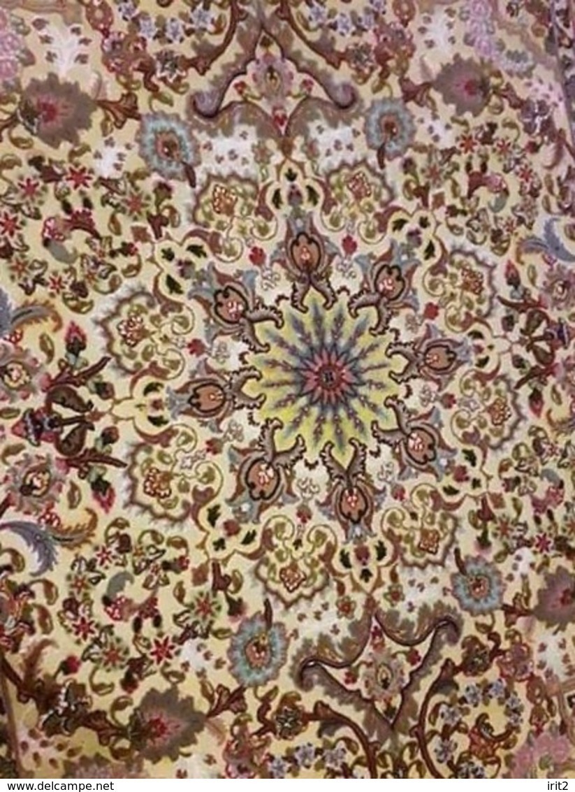Persia - Iran - Tappeto Persiano Tabriz (Suf) Filo D'oro - Seta - Lana, Motivo A Rilievo - Extra Fine - Teppiche & Wandteppiche
