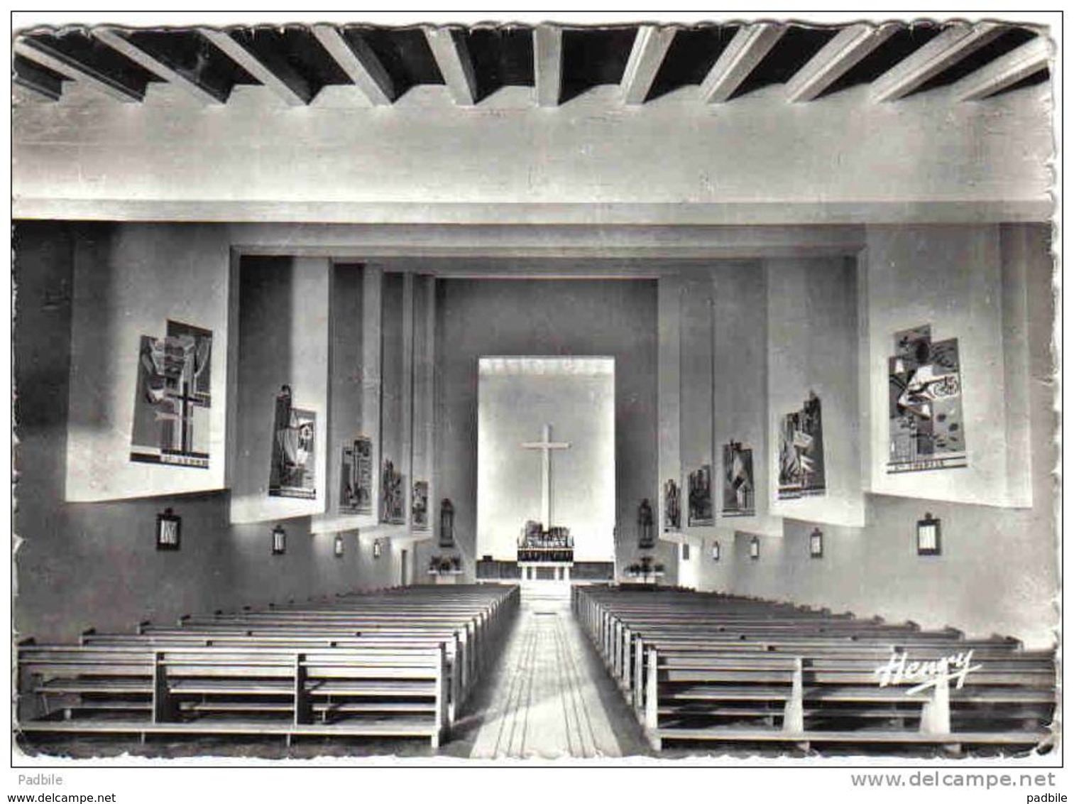 Carte Postale 54. Azerailles  Intérieur De L'église Trés  Beau Plan - Other & Unclassified