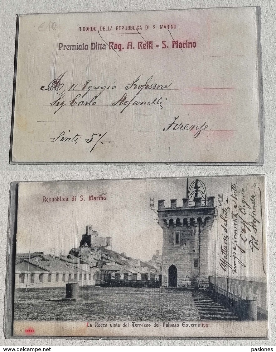 Cartolina Illustrata Vista Dal Terrazzo Del Palazzo Governativo - Brieven En Documenten