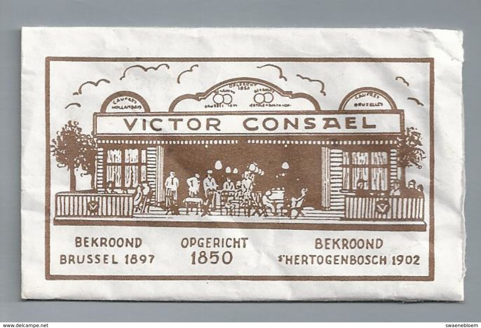 Suikerzakje.- VICTOR CONSAEL. BEKROOND BRUSSEL 1897. 's-HERTOGENBOSCH 1902. Suiker Sucre Zucchero Zucker Sugar - Suiker