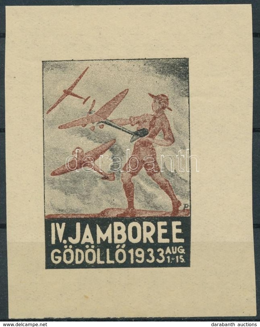 ** 1933/7a Cserkész IV. Jamboree Gödöllő, Repülők Emlékív (100.000) / Scout Jamboree - Altri & Non Classificati
