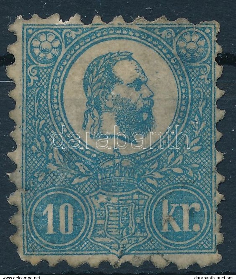 O 1871 Kőnyomat 10kr Sérült, Javított Bélyeg - Andere & Zonder Classificatie