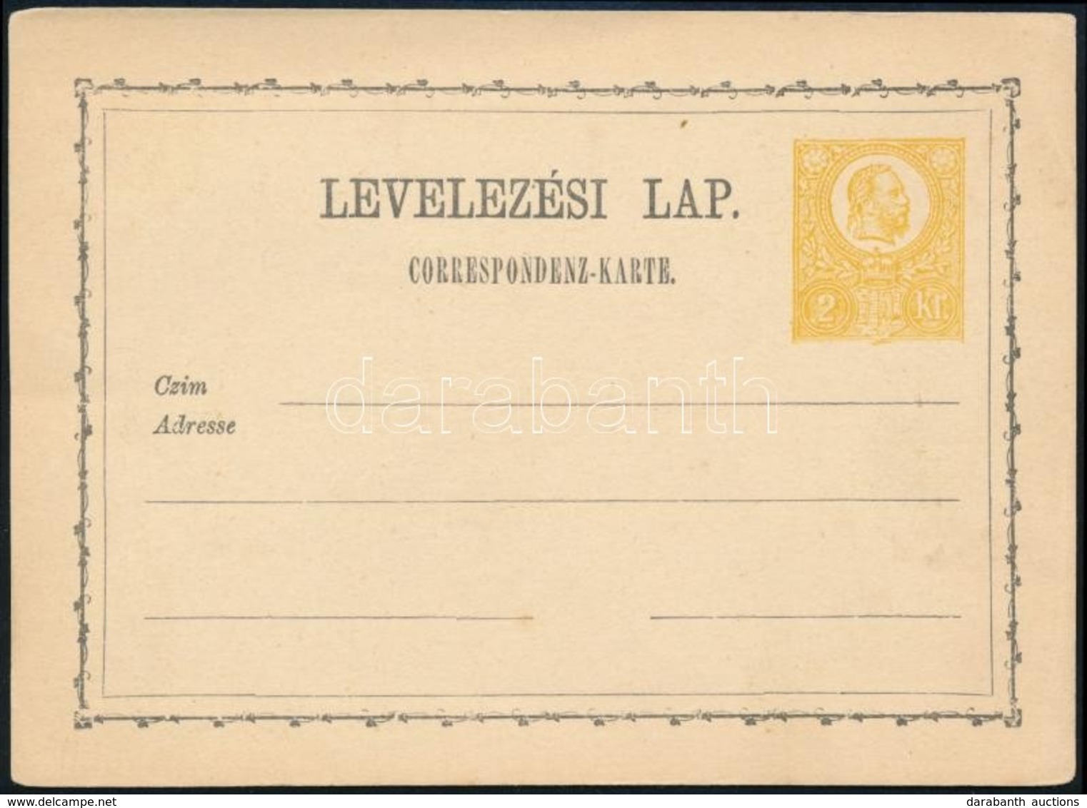 1871 I. Tipusú Használatlan Díjjegyes Levelezőlap (15.000) - Sonstige & Ohne Zuordnung