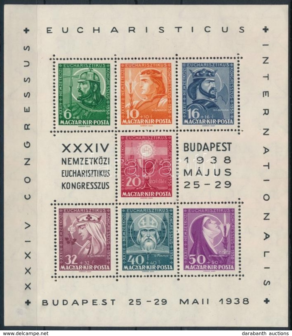 ** 1938 Eucharisztikus Blokk (10.000) - Autres & Non Classés