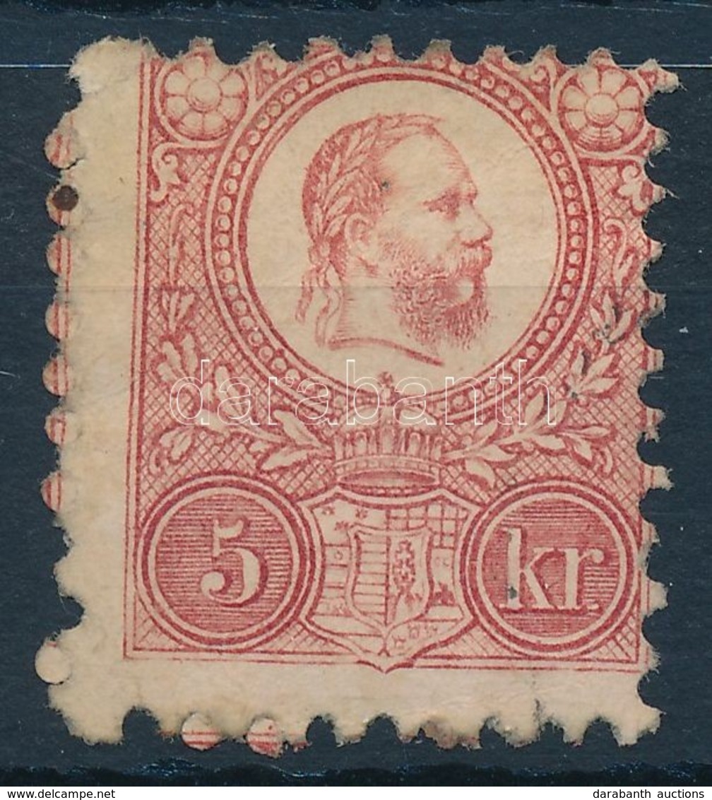 (*) 1871 Réznyomat 5kr Erős Elfogazással (*27.500) - Autres & Non Classés