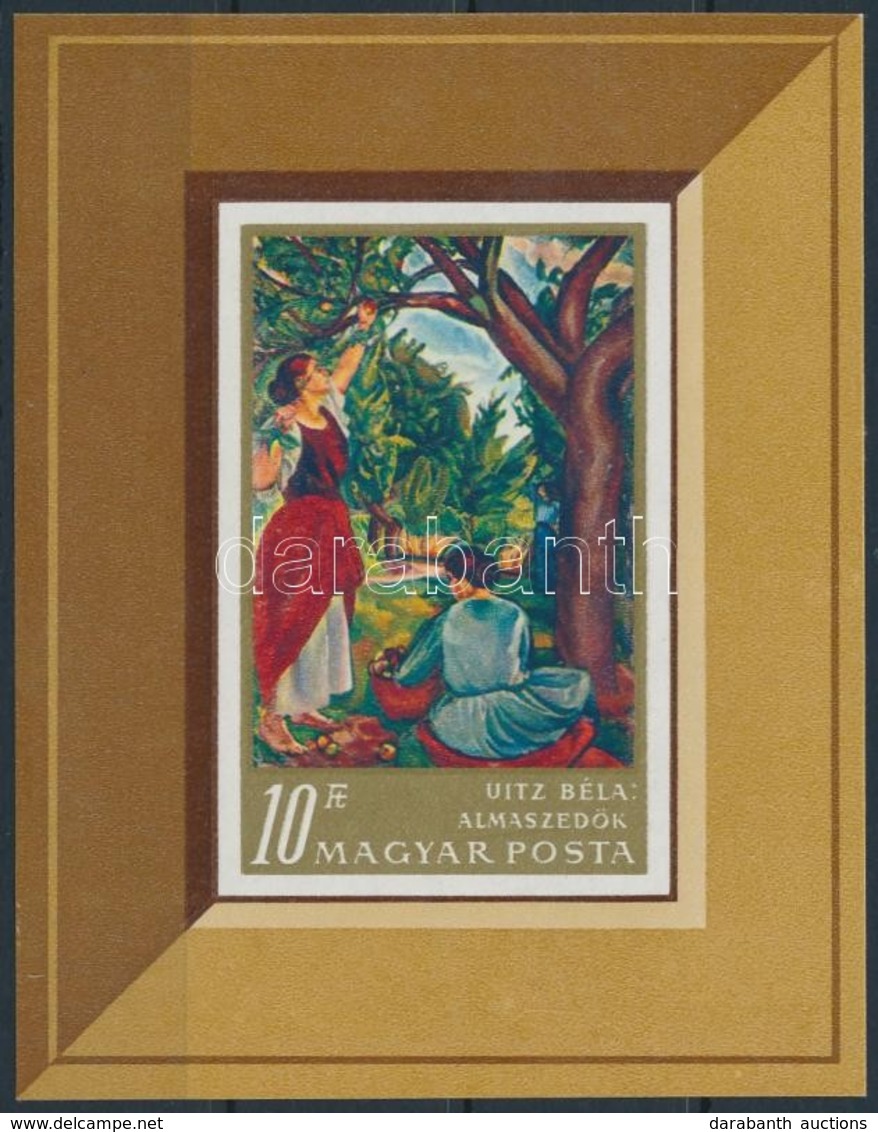 ** 1967 Festmény (III.) Vágott Blokk (3.500) - Sonstige & Ohne Zuordnung