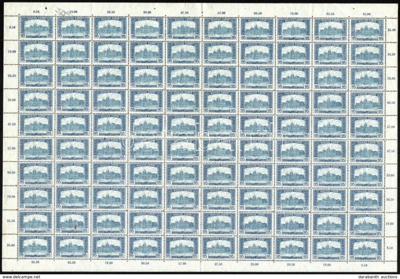 ** 18 Teljes ív 1916-1919 / 18 Complete Sheets (56.000) - Autres & Non Classés