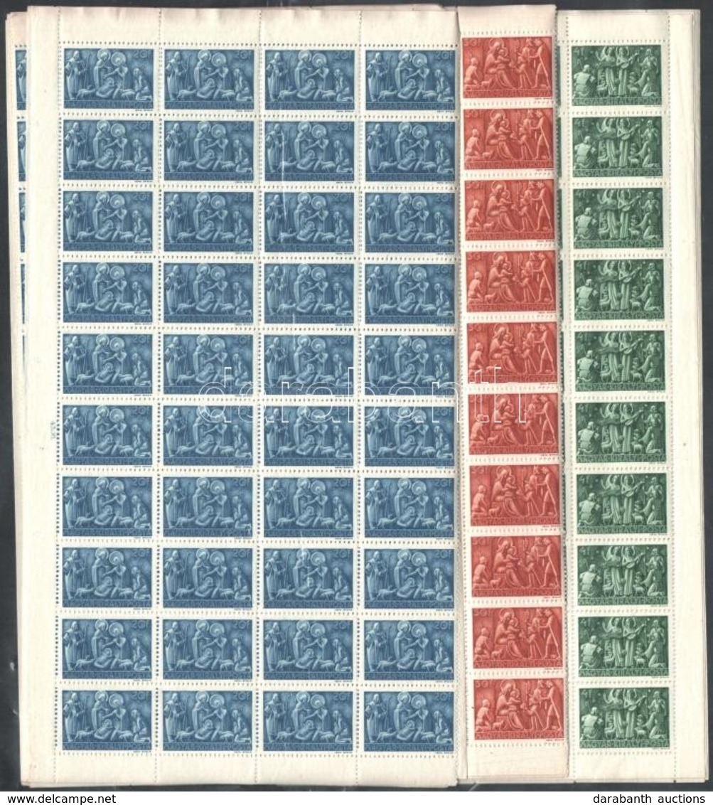 ** 1943 Karácsony 150 Sor ívdarabokban (15.000) - Sonstige & Ohne Zuordnung