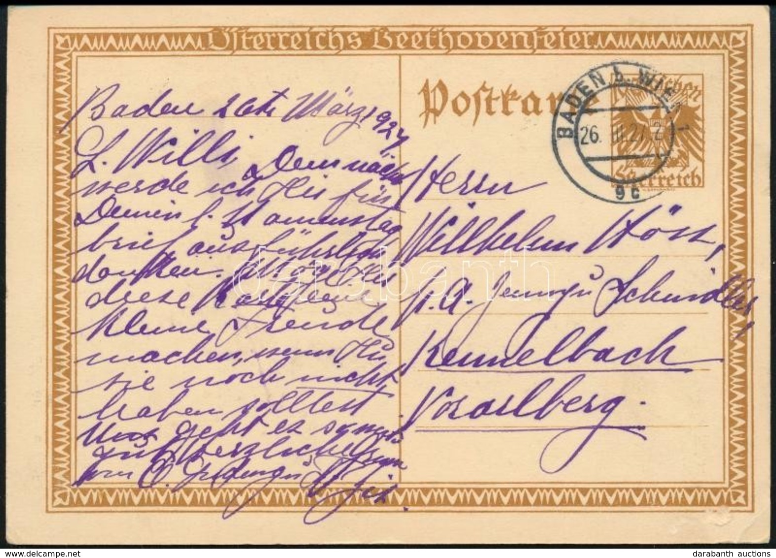 Ausztria 1927 - Autres & Non Classés