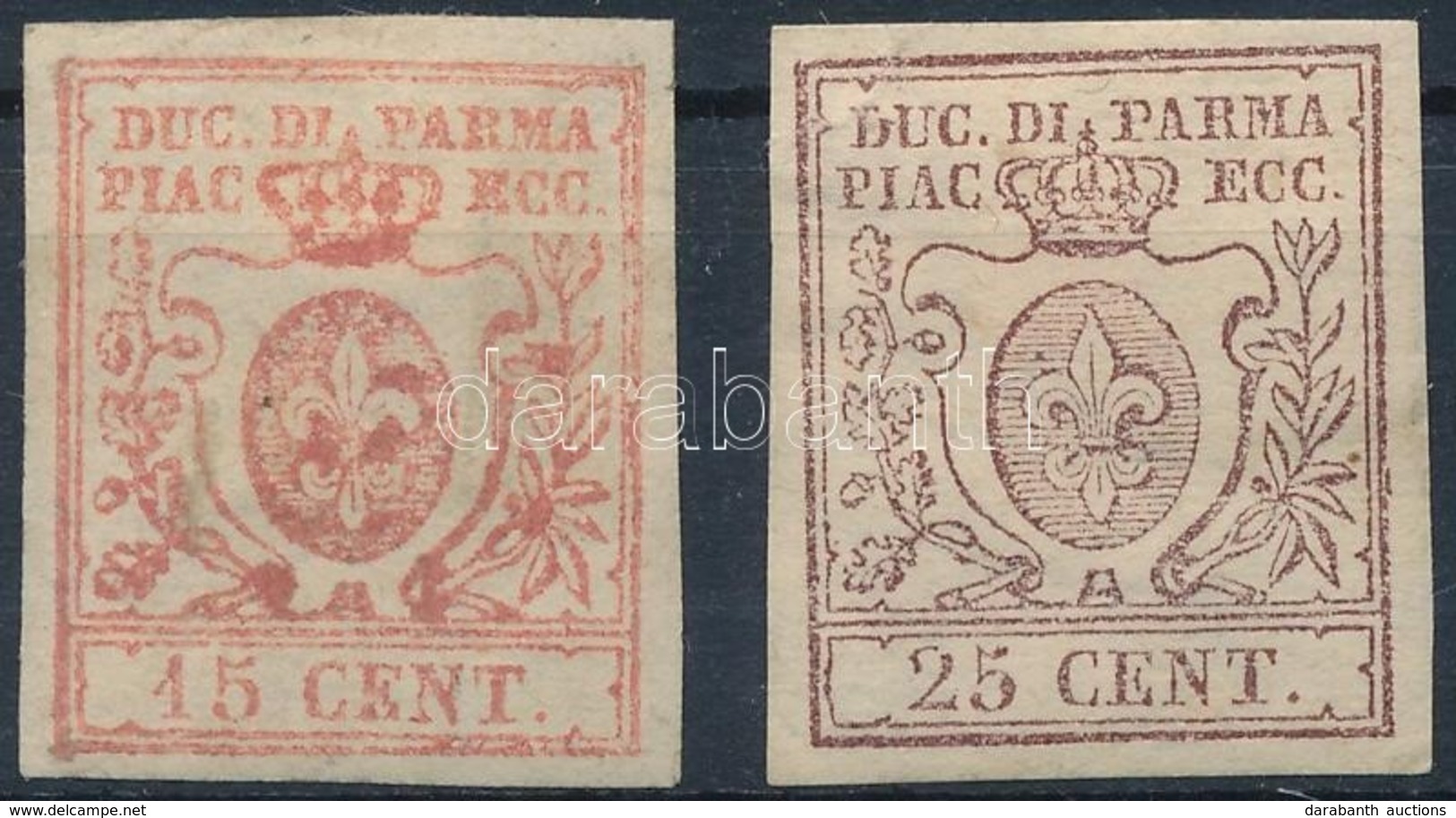 (*) * Olaszország Párma 1857 15C + 25C (*Mi EUR 500,-) Vegyes Minőség, Garancia Nélkül - Autres & Non Classés