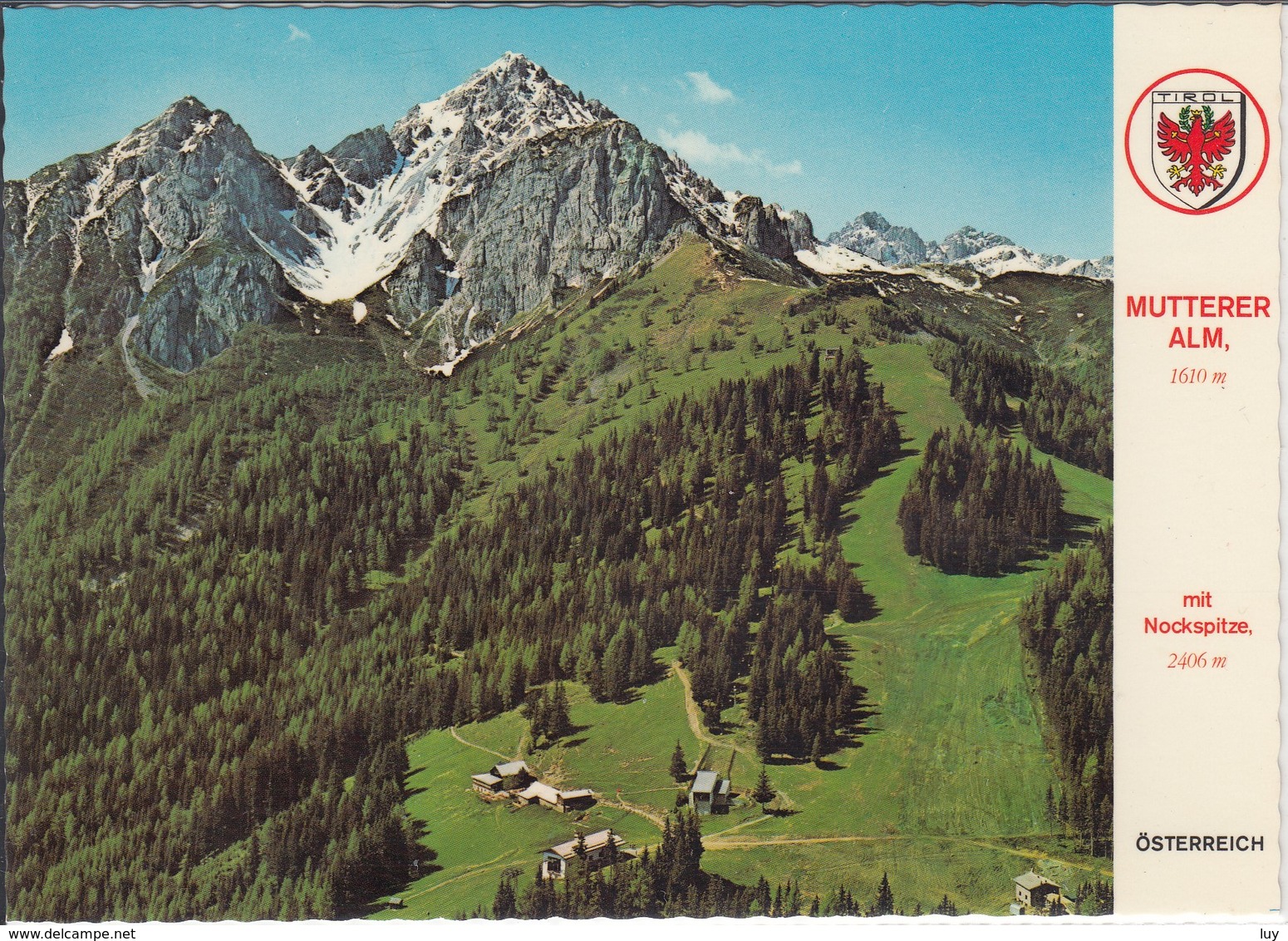 MUTTERER ALM Mit Alm Bahn , Alpengasthof  Und Nockspitze  Flugaufnahme, Fliegeraufnahme, Luftbild - Mutters