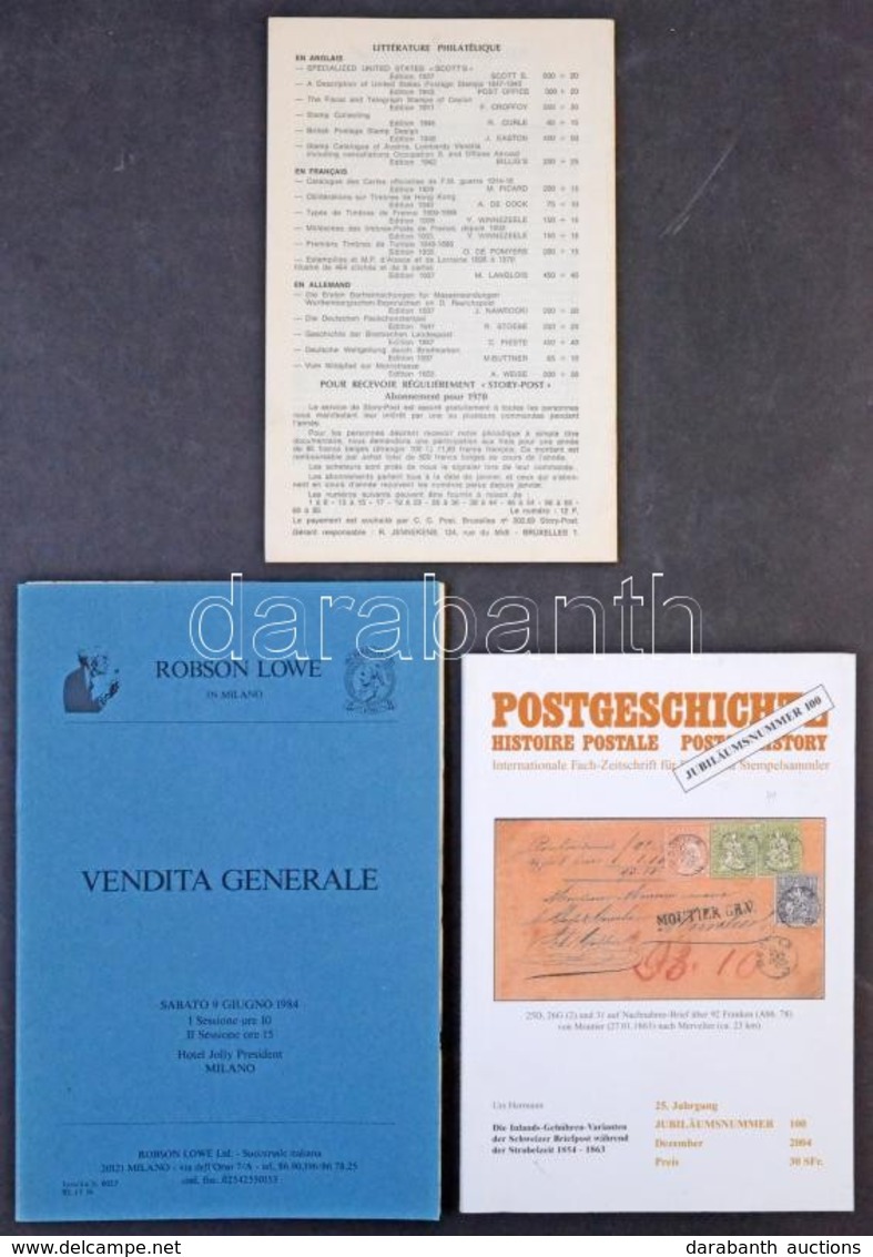 Érdekes Nemzetközi Postatörténeti Szakirodalom 3 Db - Autres & Non Classés