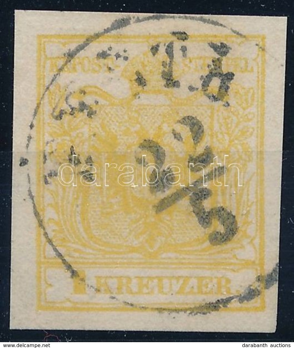 O 1850 1kr Sárga, MP III. Certificate: Strakosch - Sonstige & Ohne Zuordnung