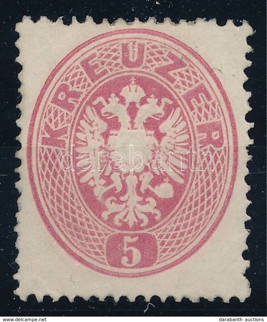 (*) 1863 5kr Jobb Oldalon Alul Kihagyott Foglyuk. Certificate: Strakosch - Sonstige & Ohne Zuordnung
